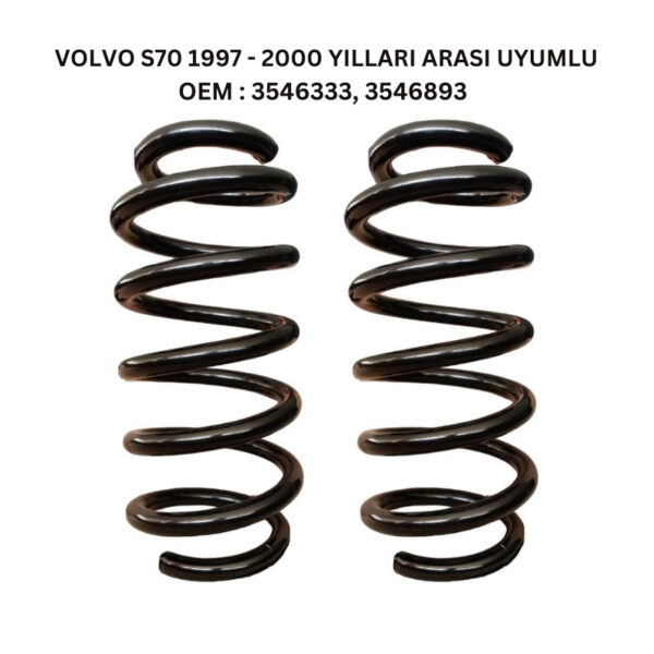 1997-2000 Volvo S70 İçin Standart Yay ST135010R - 2 Adet Arka Helezon Yay Takımı - Görsel 2