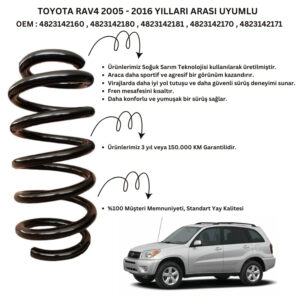 2 Adet Standart Yay ST133067R – Toyota RAV4 (2005-2016) Arka Helezon Yay Takımı